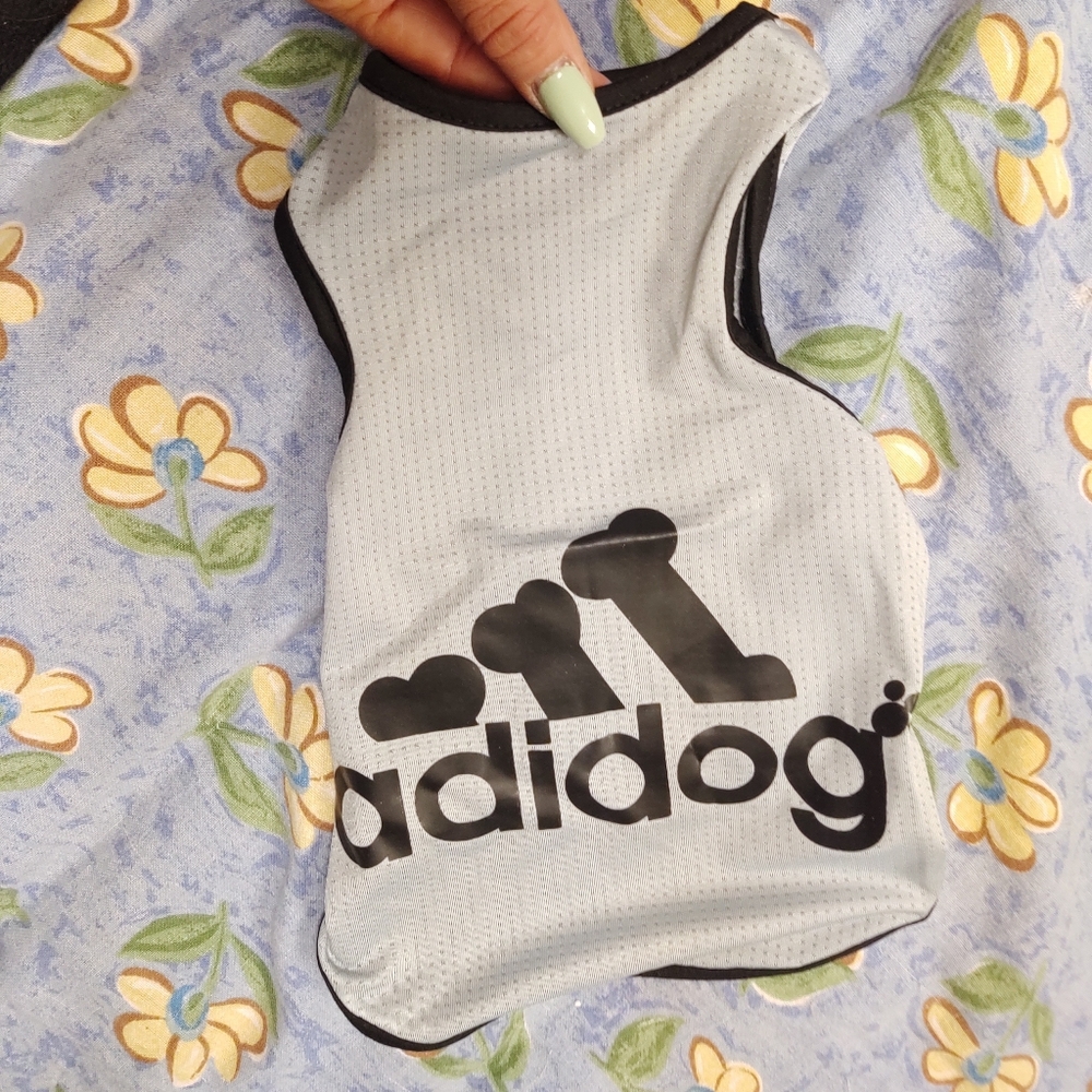 Adidog grey vest LARGE